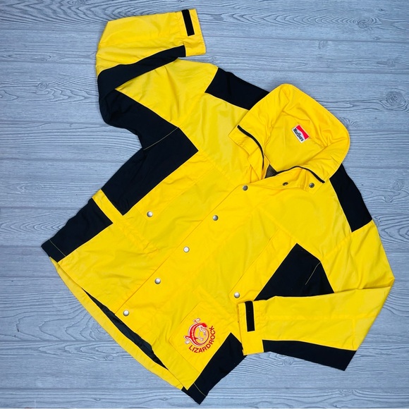 Vintage Marlboro lizard rock yellow black coat promotional jacket collectible xl - Picture 1 of 8